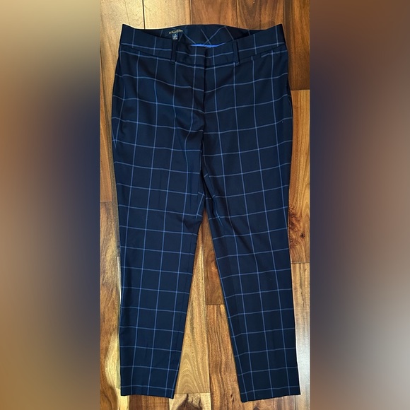 Brooks Brothers Plaid Lucia Fit Trousers - Picture 4 of 13